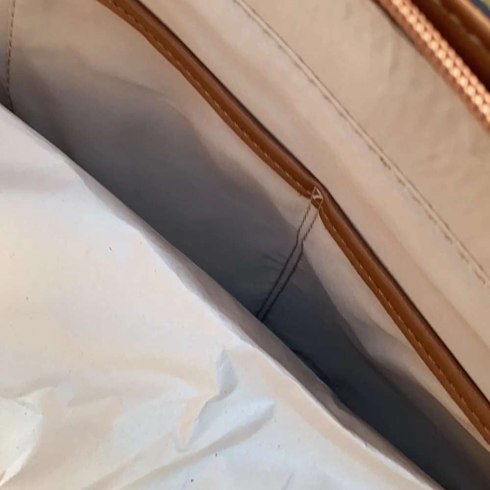 New NINE WEST Mocha Cherry Tote
